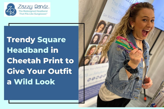 Trendy Square Headband in Cheetah Print to Give Your Outfit a Wild Look - Zazzy Bandz
