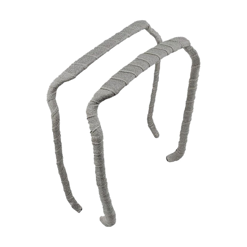 Grey Headband | Wrapped - Zazzy Bandz - hair accessory - curly hair