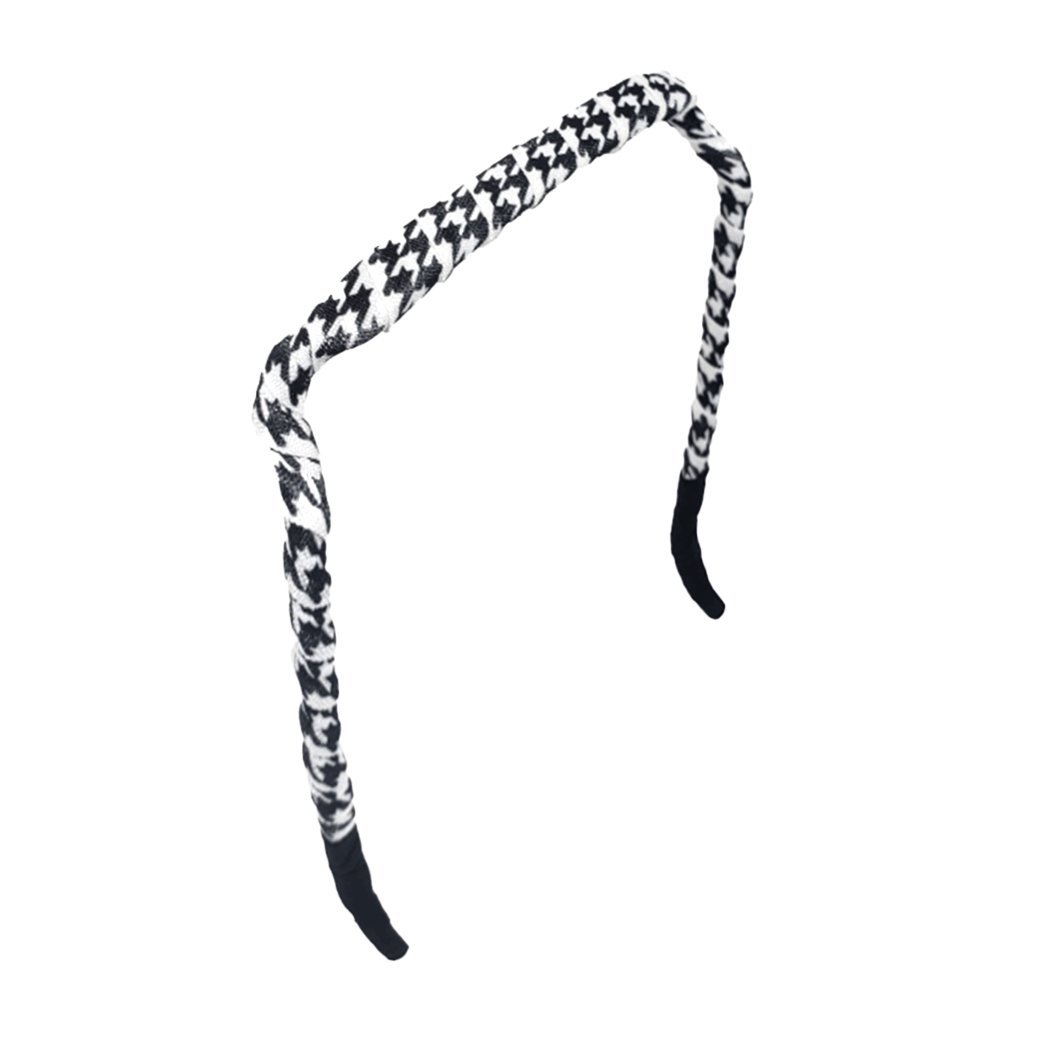 Houndstooth Headband - Zazzy Bandz - hair accessory - curly hair