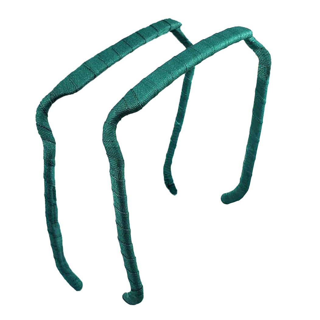 Hunter Green Wrapped Headband - Zazzy Bandz - hair accessory - curly hair