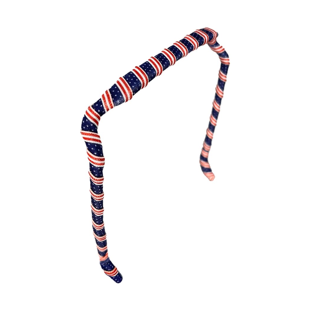 Stars and Stripes Headband - Zazzy Bandz - hair accessory - curly hair