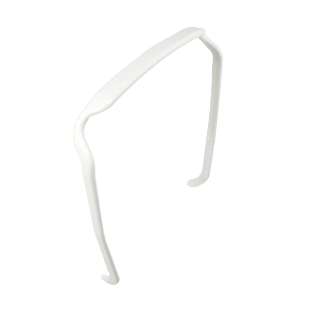 White Headband - Zazzy Bandz - hair accessory - curly hair