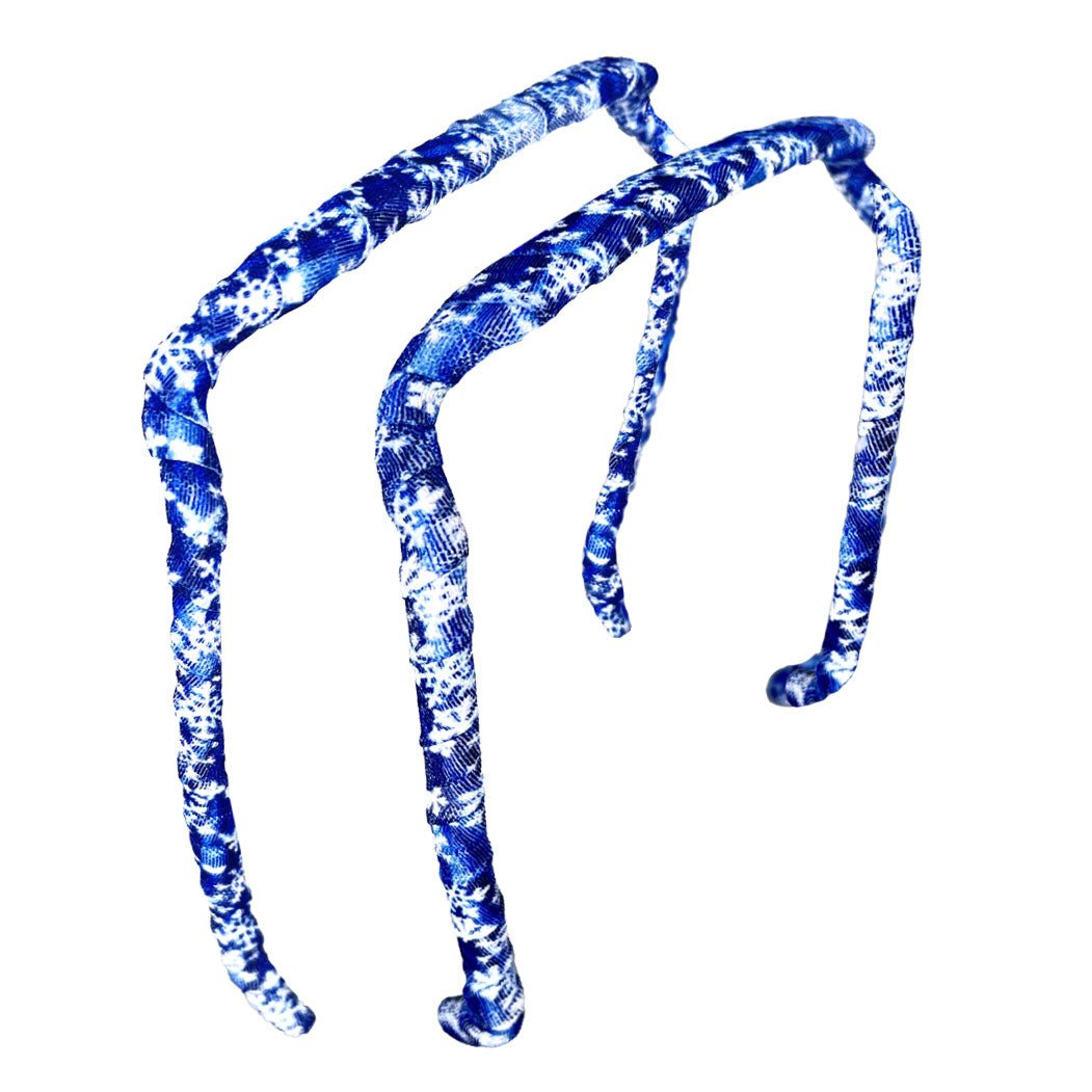 Winter Blues Headband - Zazzy Bandz - hair accessory - curly hair