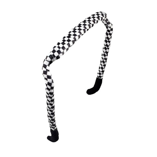 Checkerboard Headband - Zazzy Bandz - hair accessory - curly hair