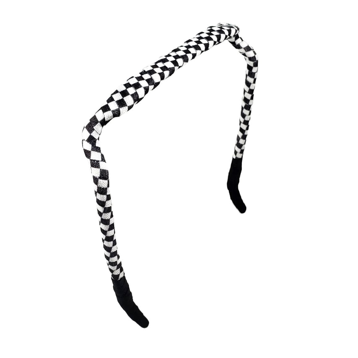 Checkerboard Headband - Zazzy Bandz - hair accessory - curly hair
