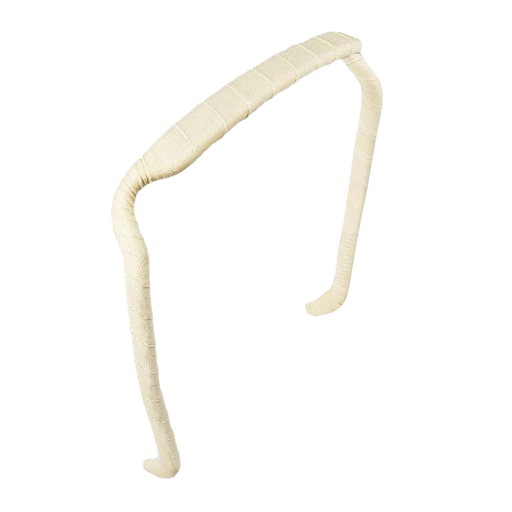 Diadema envuelta color crema