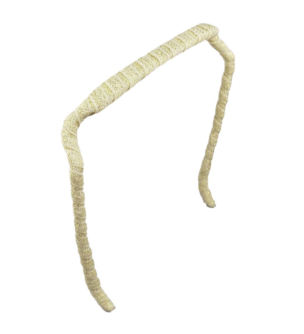 Gold Sparkles Headband - Zazzy Bandz - hair accessory - curly hair