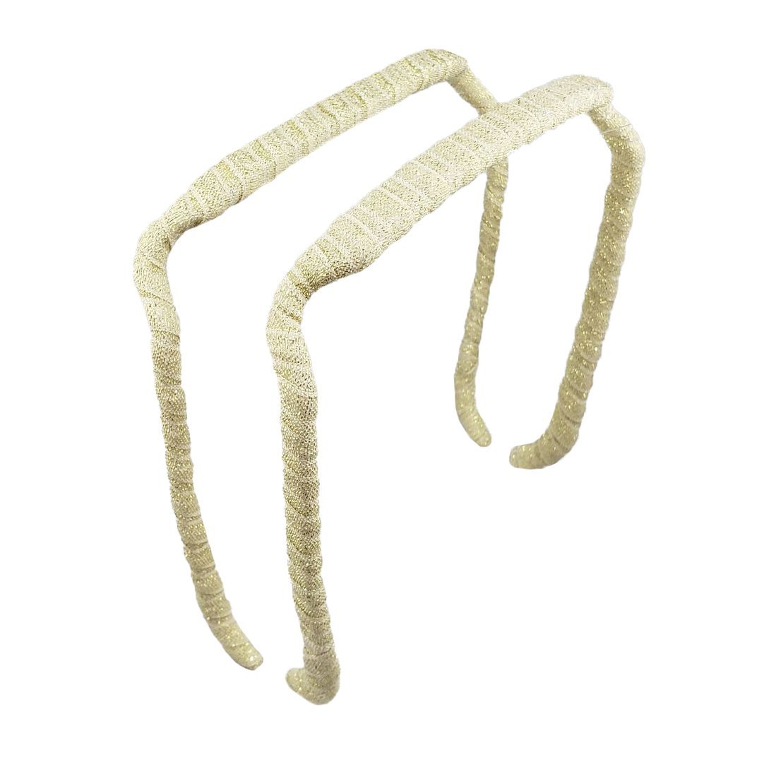 Gold Sparkles Headband - Zazzy Bandz - hair accessory - curly hair