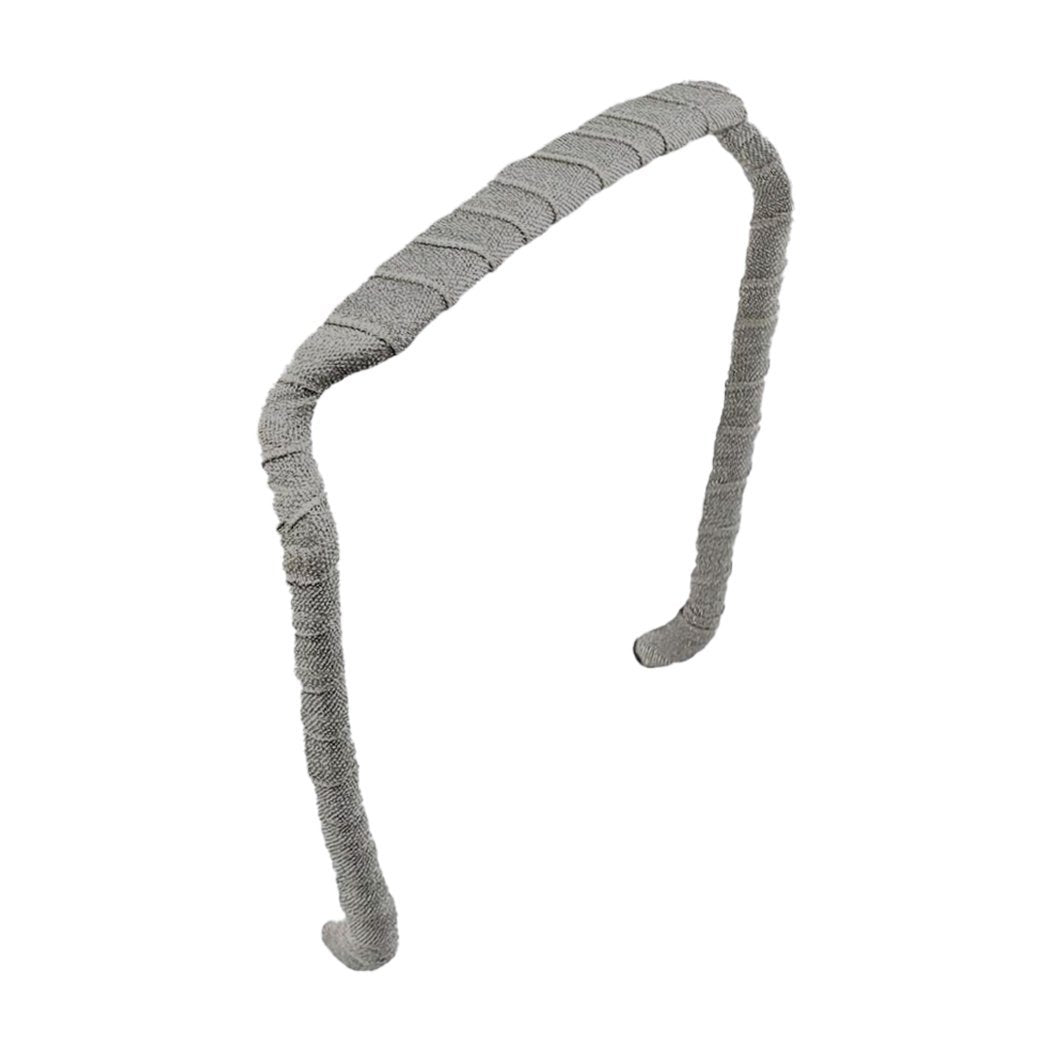 Grey Headband | Wrapped - Zazzy Bandz - hair accessory - curly hair