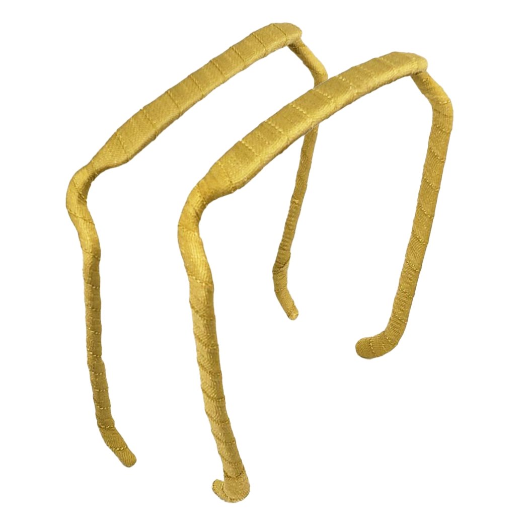 Mustard Wrapped Headband - Zazzy Bandz - hair accessory - curly hair