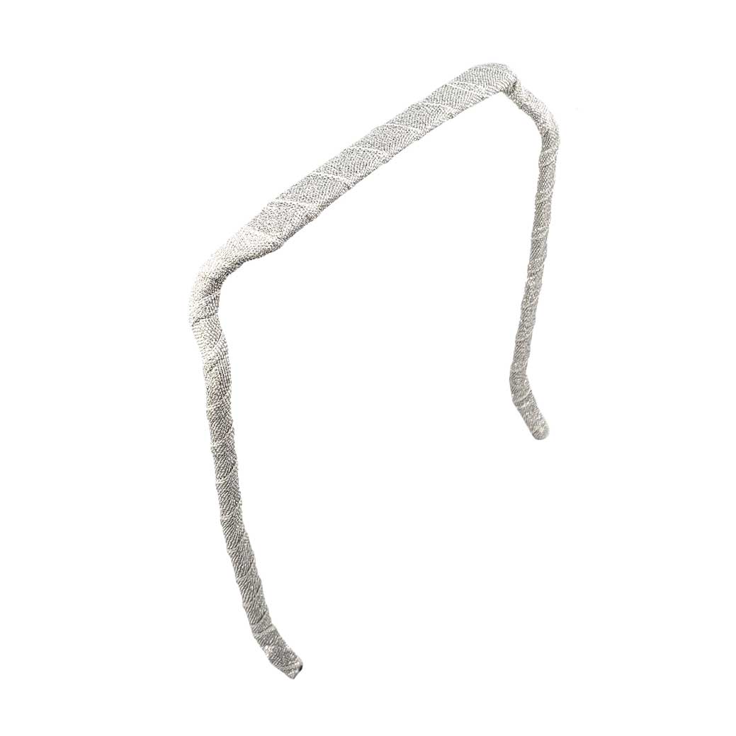 Silver Sparkles Headband - Zazzy Bandz - hair accessory - curly hair