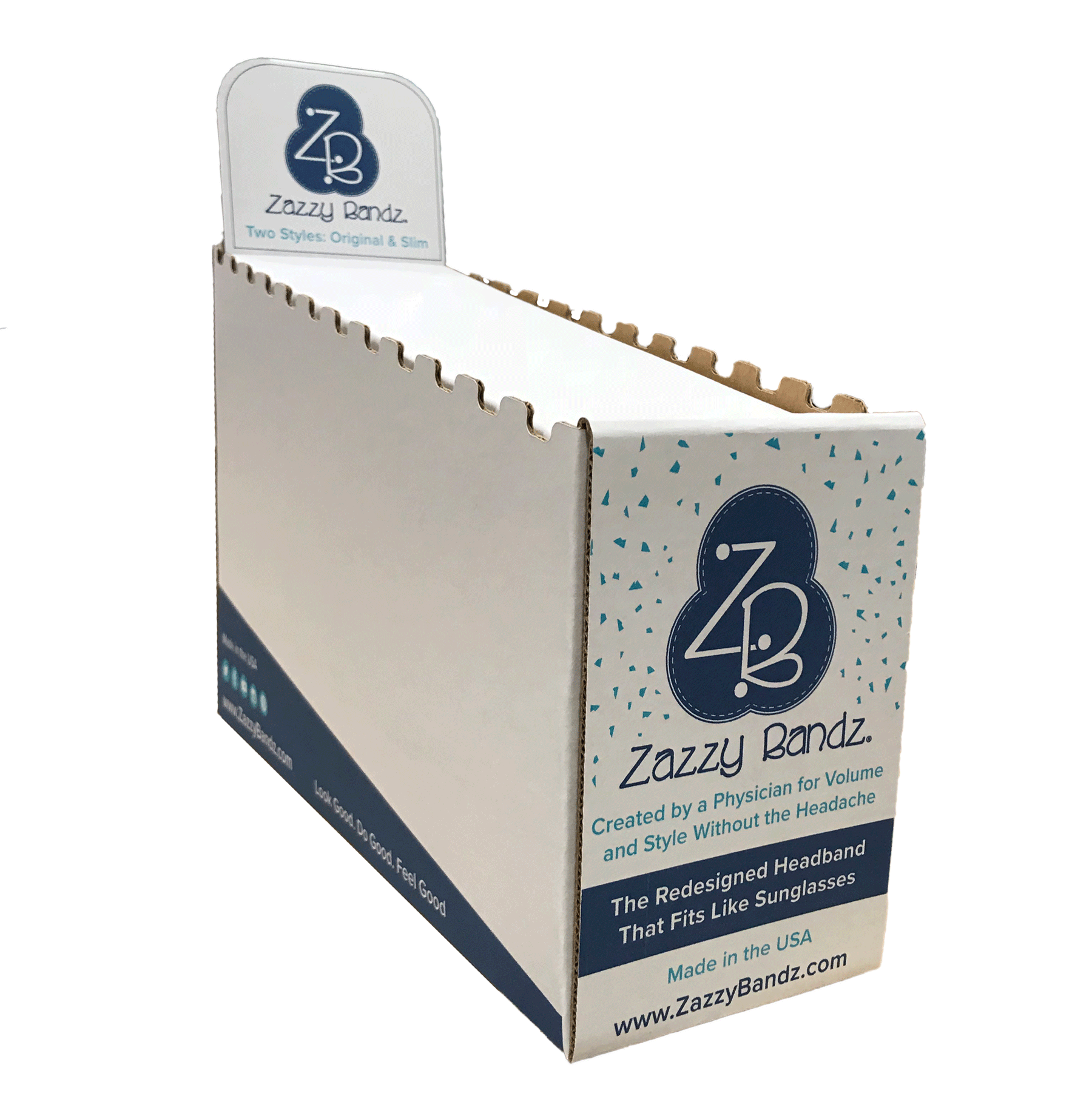Zazzy Bandz Display Box - Zazzy Bandz - hair accessory - curly hair
